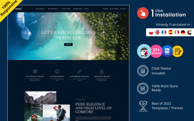 GoTravel - Modelo responsivo da agência de viagens, passeios e turismo PrestaShop