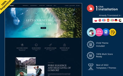 Go旅行 - 旅行, 旅游, and Tourism Agency PrestaShop Responsive template