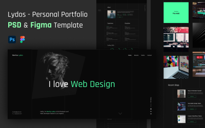 Lydos - Modello PSD di portfolio personale