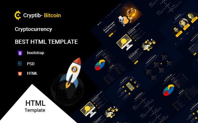 Crypto Cryptocurrency ICO &amp;amp; Bitcoin HTML5 Template