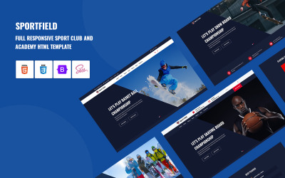 体育俱乐部和学院HTML模板