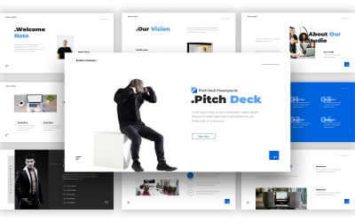 Embers Pitch Deck Шаблон Powerpoint