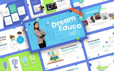 DreamEduca教育PowerPoint模板