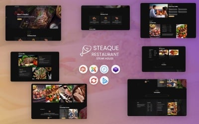Steaque - Steakhouse / BBQ-restaurant Joomla 4 en Joomla 5-sjabloon