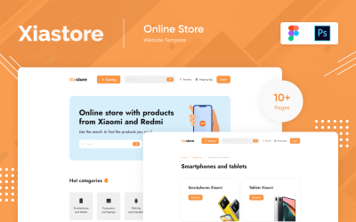 Xiastore - Electronics Store PSD Figma Template