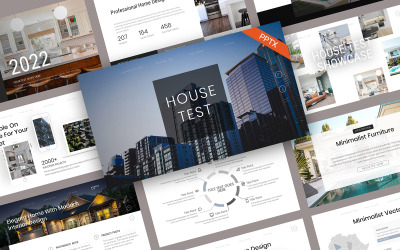 HouseTest Недвижимость Шаблоны презентаций PowerPoint