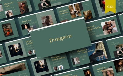 Dungeon – бізнес-шаблон слайдів Google