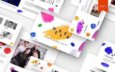 Hester - Plantilla de PowerPoint de negocios creativos