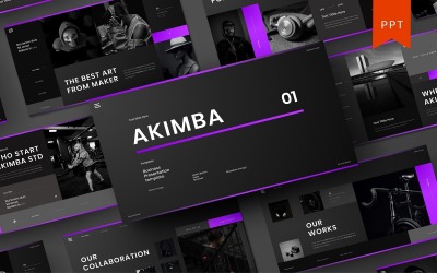 Akimba – šablona Business PowerPoint