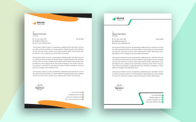 Corporate Letterhead Design-Vorlage für Ihren Business-Service oder Ihr Projekt