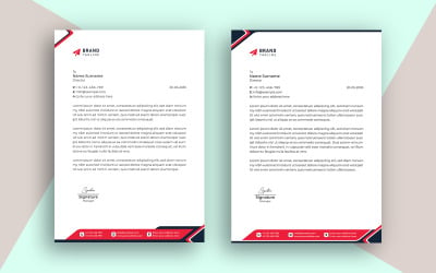 Creative Agency Corporate Business Letterhead Design Template