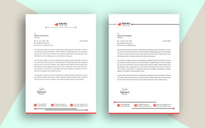 Creative Corporate Business Letterhead Template Design