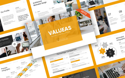 Valueas Багатоцільовий сучасний шаблон PowerPoint