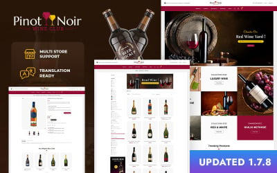 Pinot Noir - Tema PrestaShop eCommerce para vino, bebidas y tabaco