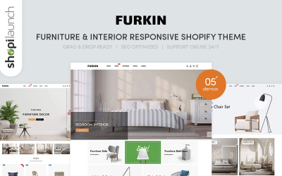 Furkin -主题是Shopify反应性家具和室内