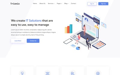 Trionix - IT解决方案和企业网站模板