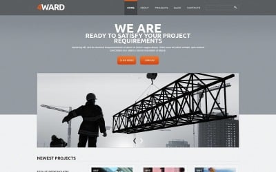 Modelo de Site Gratuito Industrial Responsivo