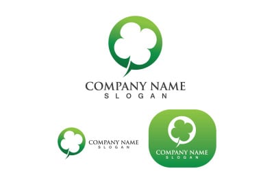 Leaf Clover Green Nature Logo Simple V3