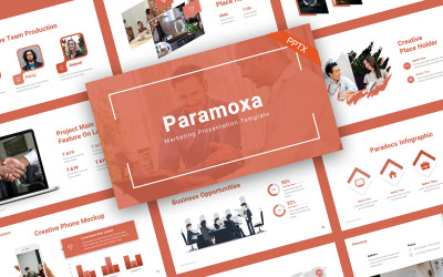 Modèle PowerPoint de commercialisation de Paramoxa