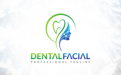 Dental Teeth With Facial Surgery Logo Design