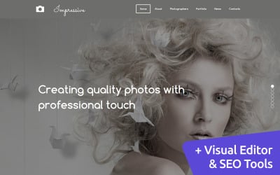 Портфоліо моделей Веб-сайт Фотогалерея на основі MotoCMS 3 Website Builder