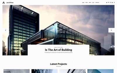 网站与照片画廊的当地建筑师工作在MotoCMS 3网站建设者
