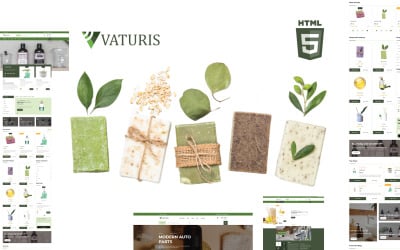 Vaturis手工香皂 &amp;amp; 化妆品美容HTML5网站模板