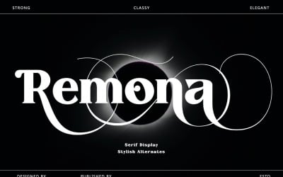 Remona — Шрифты Display Serif Typeface