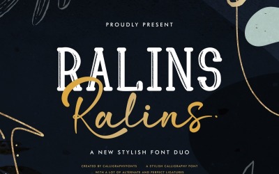 Дуэт шрифтов Ralins Typography