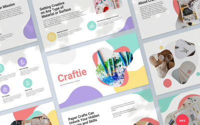 Craft Store Presentation PowerPoint Template