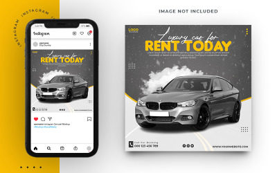 Шаблон баннера для социальных сетей Rent Car