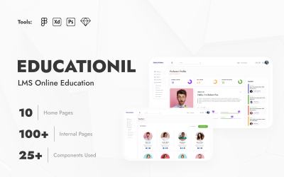 Skillgarden - Education Design Template Photoshop Figma Sketch