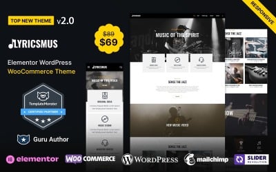 Lyricsmus - Music WordPress Theme