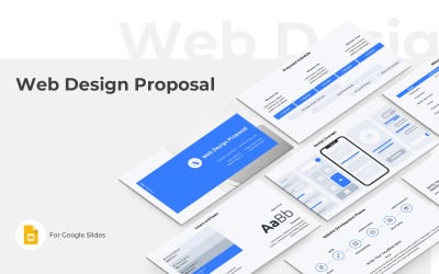 Modèle de diapositives Google de proposition de conception Web