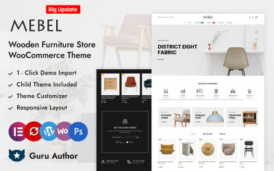 Mebel -木制家具店元素WooCommerce响应主题