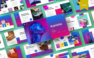 Karista – obchodní šablona prezentace Google