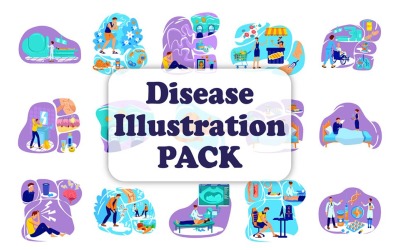 Ilustrační balíček nemocí