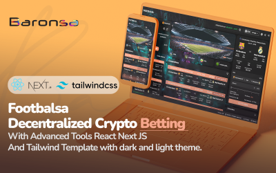 Footballsa - Dezentralisierte Krypto-Wetten mit fortschrittlichen Tools React Next JS und Tailwind-Vorlage