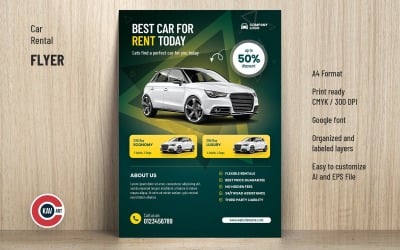 Rental Car Flyer Template