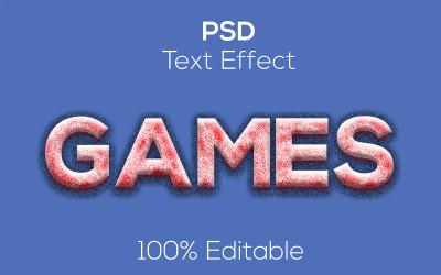 Spiele | Premium-3D-Spiele Psd-Texteffekt