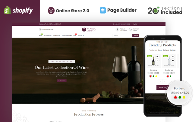 Wine&amp;amp;Dine Responsive Shopify Theme