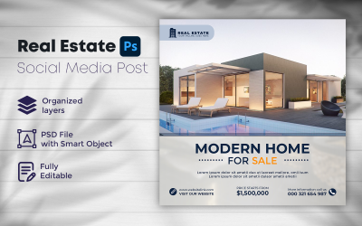 Real Estate Social Media Post Template 6