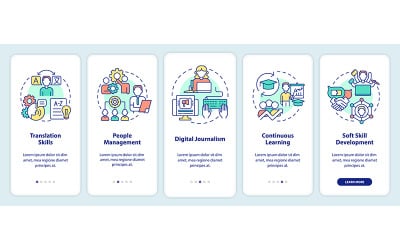 In Demand Additional Skills Onboarding Mobile App Screen