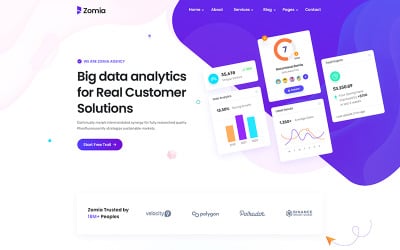 Zomia Data Analytics PSD Template