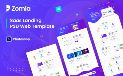 Zomia Sass Landing PSD Template