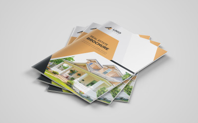 Modello di brochure aziendale con stile pulito e layout moderno da utilizzare per il profilo aziendale