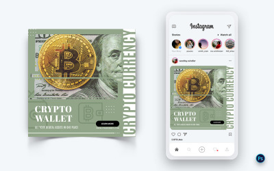 CryptoCurrency Service Social Media Post Design Mall-04