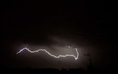 8小时的雨和雷雨的声音睡觉，放松或冥想的声音效果