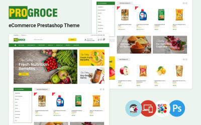 Progroce - Vegetables, Fruits 和 Grocery Store Prestashop Theme