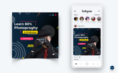 Servizi fotografici Social Media Post Design Template-16